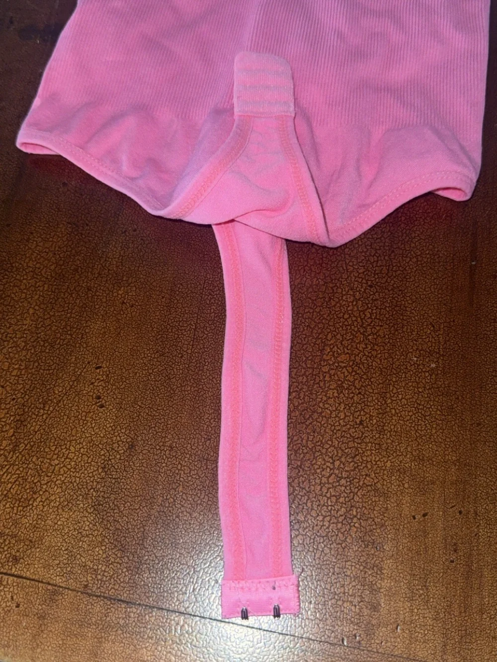 SHEIN Hot Pink Seamless Tank Bodysuit